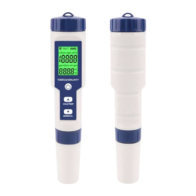 Δοκιμαστής πολυμετρικού pH 5 σε 1 TDS/EC/Salinity/TEMP με αντικαταστάσιμο ηλεκτρόδιο