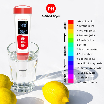 Ακριβότητα PH ± 0,05 pH Ψηφιακός δοκιμαστής νερού για ενυδρείο
