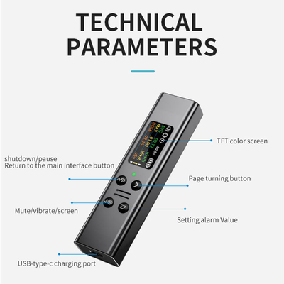 Ψηφιακό μετρητή μετρητών Geiger LCD για φορητή μέτρηση προσωπικών ακτίνων Χ και Βήτα