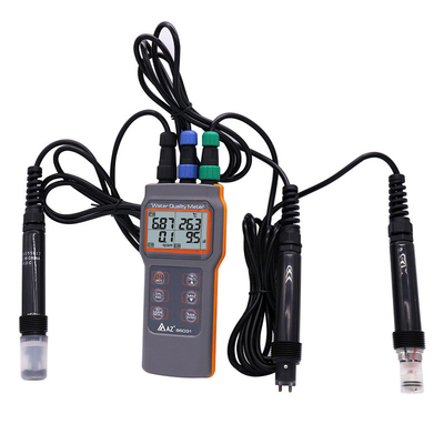 Συνδυασμός 5 σε 1 PH/COND./D.O/TEMP Μετρητή νερού για Aquaponic AZ86031 φορητή λίμνη ψαριών IP67